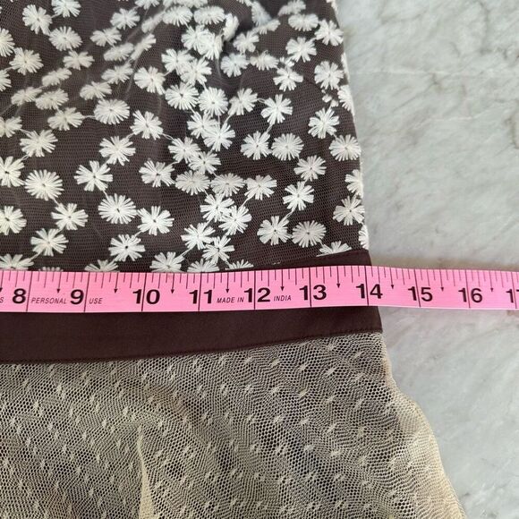 Altar’d State cotton blend mesh tulle fit and flare dress embroidered top size M - Picture 6 of 9